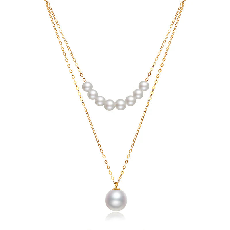 Double Layer Delicious Pearl Necklace For Girls