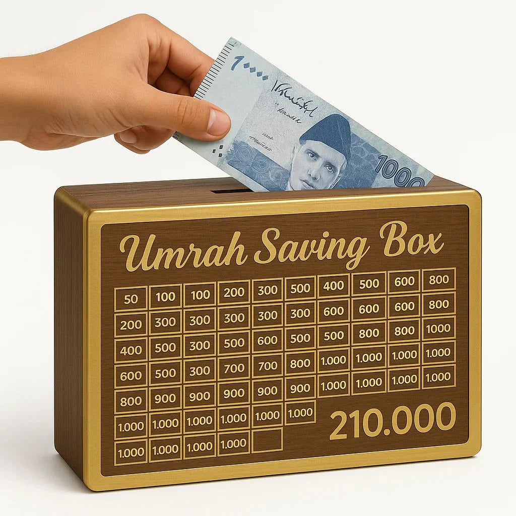 Umrah Saving Box- Reusable Screw Lock System