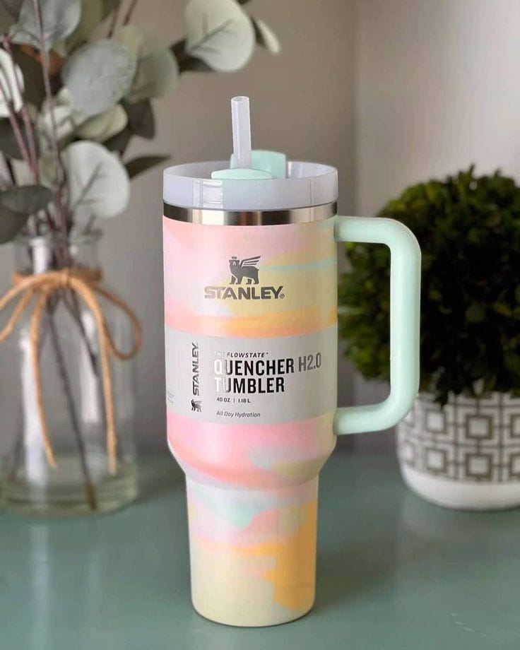 Stainless Steel Stanley Tumbler | Hot & Cold Travel Mug 1200ml Random Colours